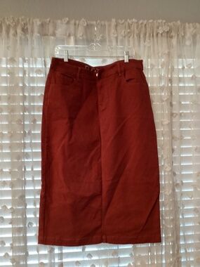 NUGGLES Women’s Large Rust Denim Skirt